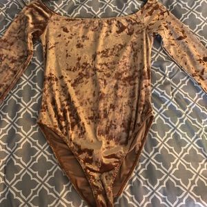 Velvet Off the Shoulder Bodysuit